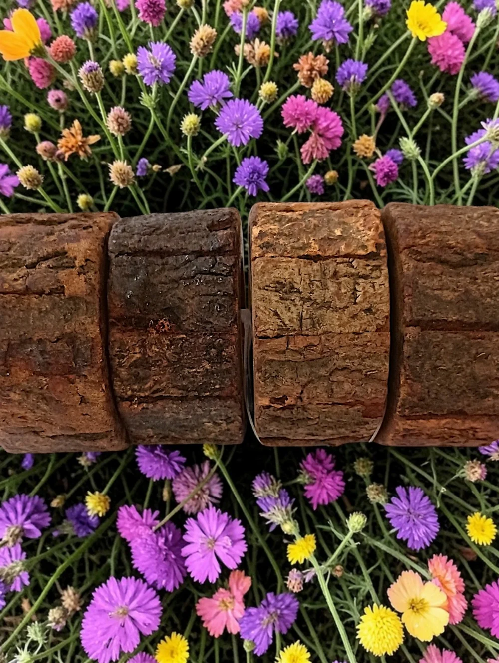 4‎ Natural Wood Bark Live Edge Napkin Rings Rustic Farmhouse Party Events Cabin